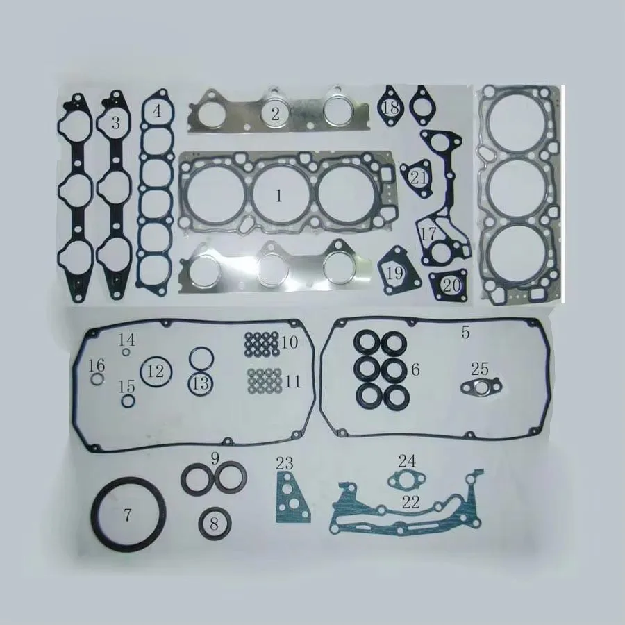 6G72 V73W For MITSUBISHI MONTERO III PAJERO 3.0 METAL Engine Rebuilding Kits Full Set Engine Gasket MD977866