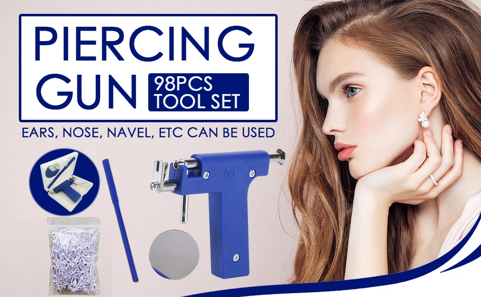 Piercing Kit with Piercing Earrings for Ear Nose Body Piercings Percinging