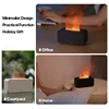 New Simulation Flame Aromatherapy Machine Mini Air Humidifier LED Colorful Light Timer Humidifier Home Perfume Diffuser 5
