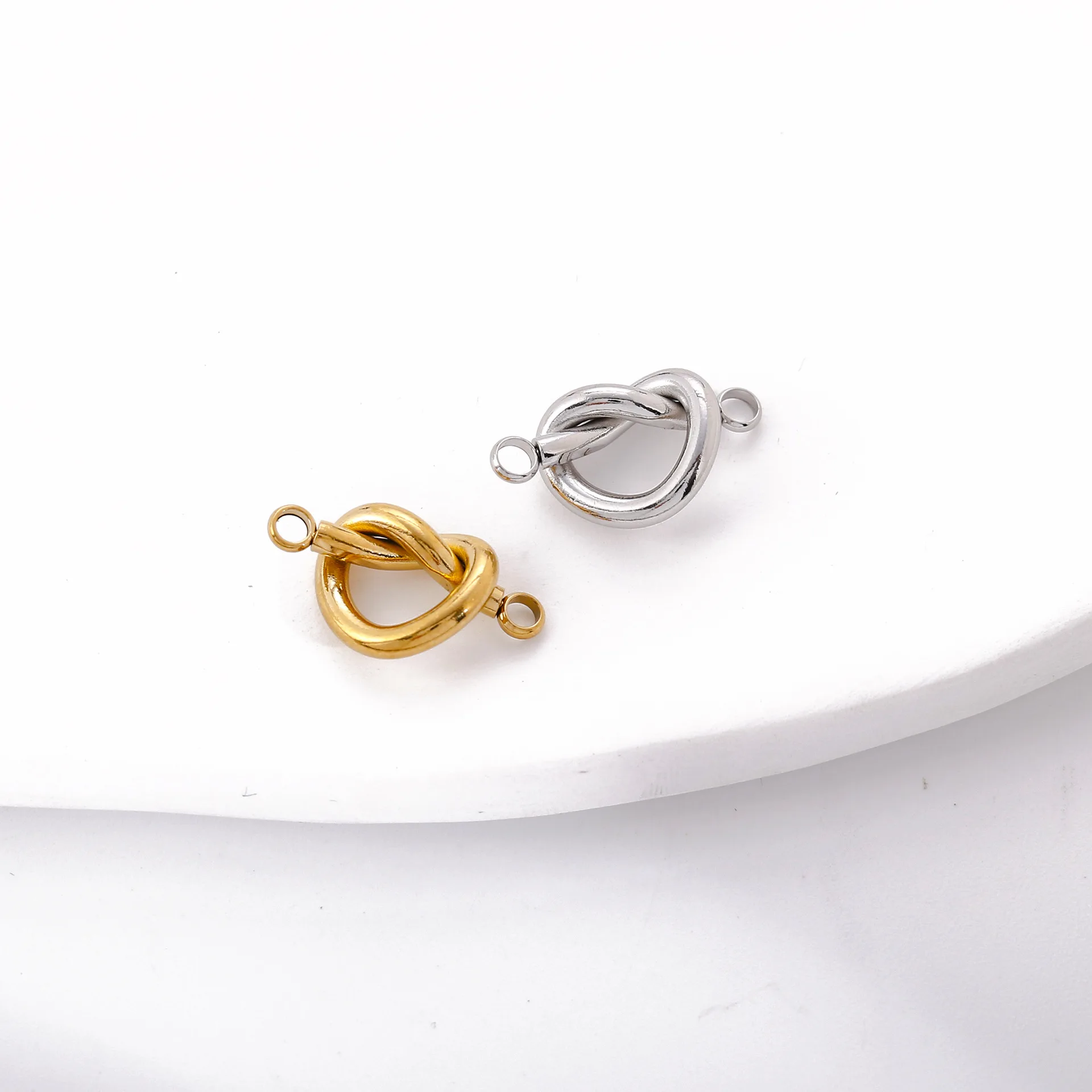 3 teile/los Liebe Form Stecker Charme Edelstahl Doppel loch Herz Anhänger für DIY Halskette Armband Schmuck Herstellung Lieferungen – Detail 8