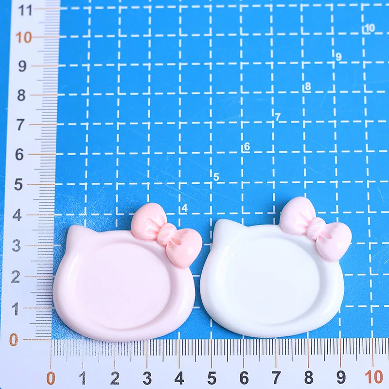 귀여운 접시 송진 카보숑 플랫백 스크랩북, 전화 장식 공예, DIY 쥬얼리 제작, 인형의 집 액세서리, 10 개