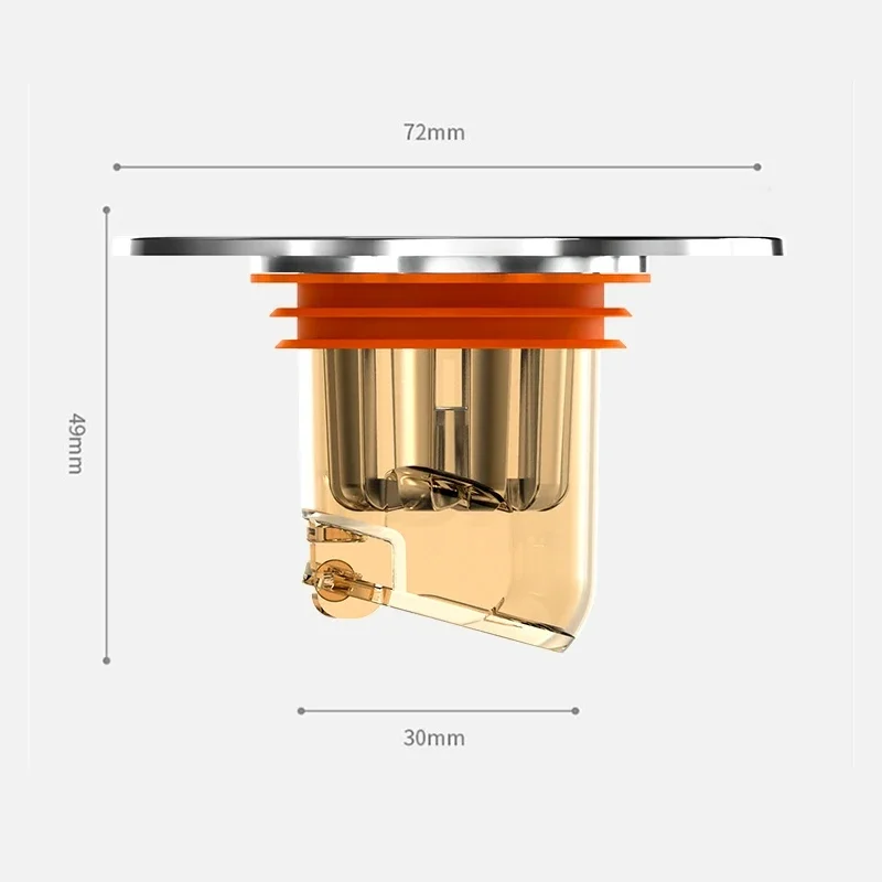 Floor Drain Deodorant Magnetic Self-Closing Odor Insect Proof for Bathroom Toilet Sewer Shower
