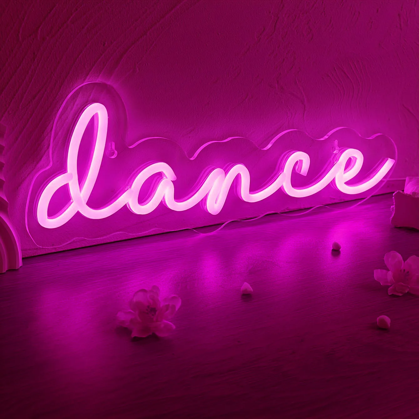 

Dance Shape Warm White LED Neon Sign, USB Powered For Girl Bedroom Room Wall Decoration, For Holiday Party