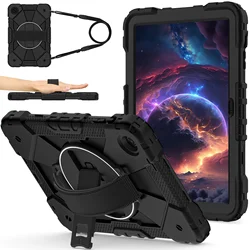 Enhanced Rugged Rotating Tablet Cover for Kids - Heavy Duty and Protective , 10.1 inch (Full Black)