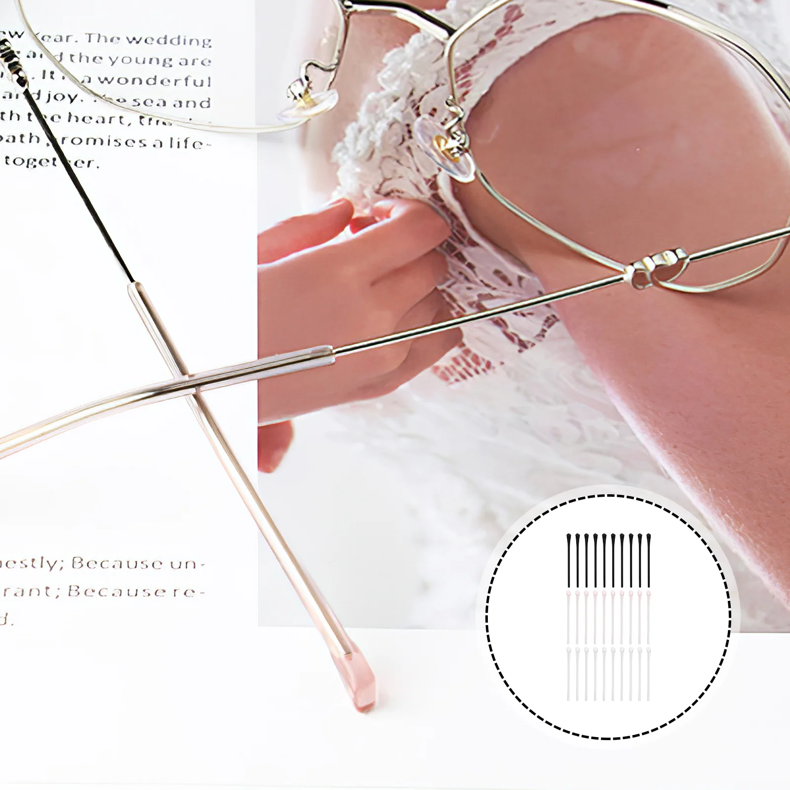 

15 Pairs Vintage Glasses Leg Sets Anti-Slip Covers Sleeve Protectors Comfortable Tubes Retro Eyeglass Boots
