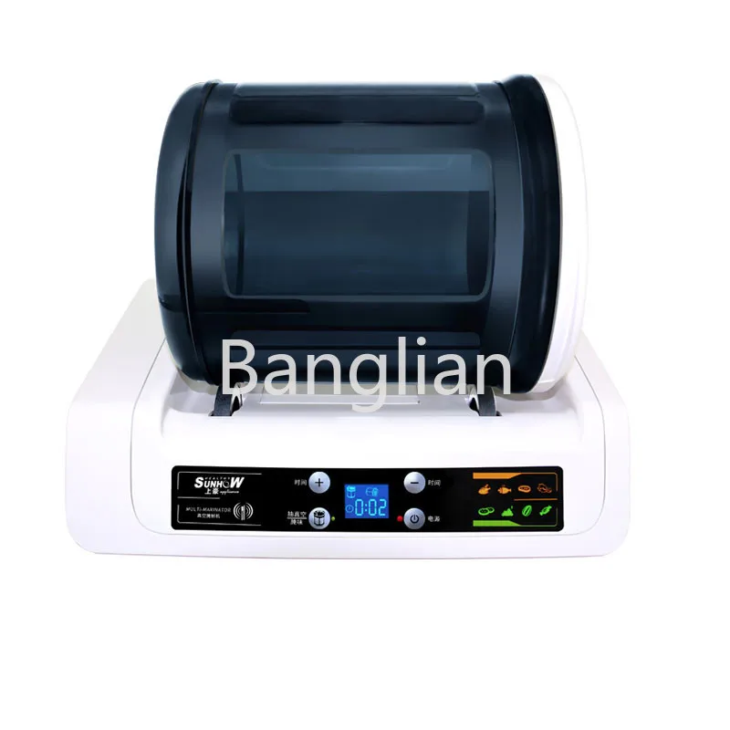 

220V 7L Household Automatic Electric Vacuum Food Marinator Tumbling Machine LCD Inteliigent Hamburger Pickling Machine For Shop