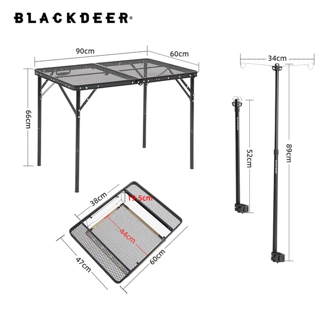 Blackdeer 접이식 조합 테이블 세트: 야외 모험을 위한 완벽한 조화