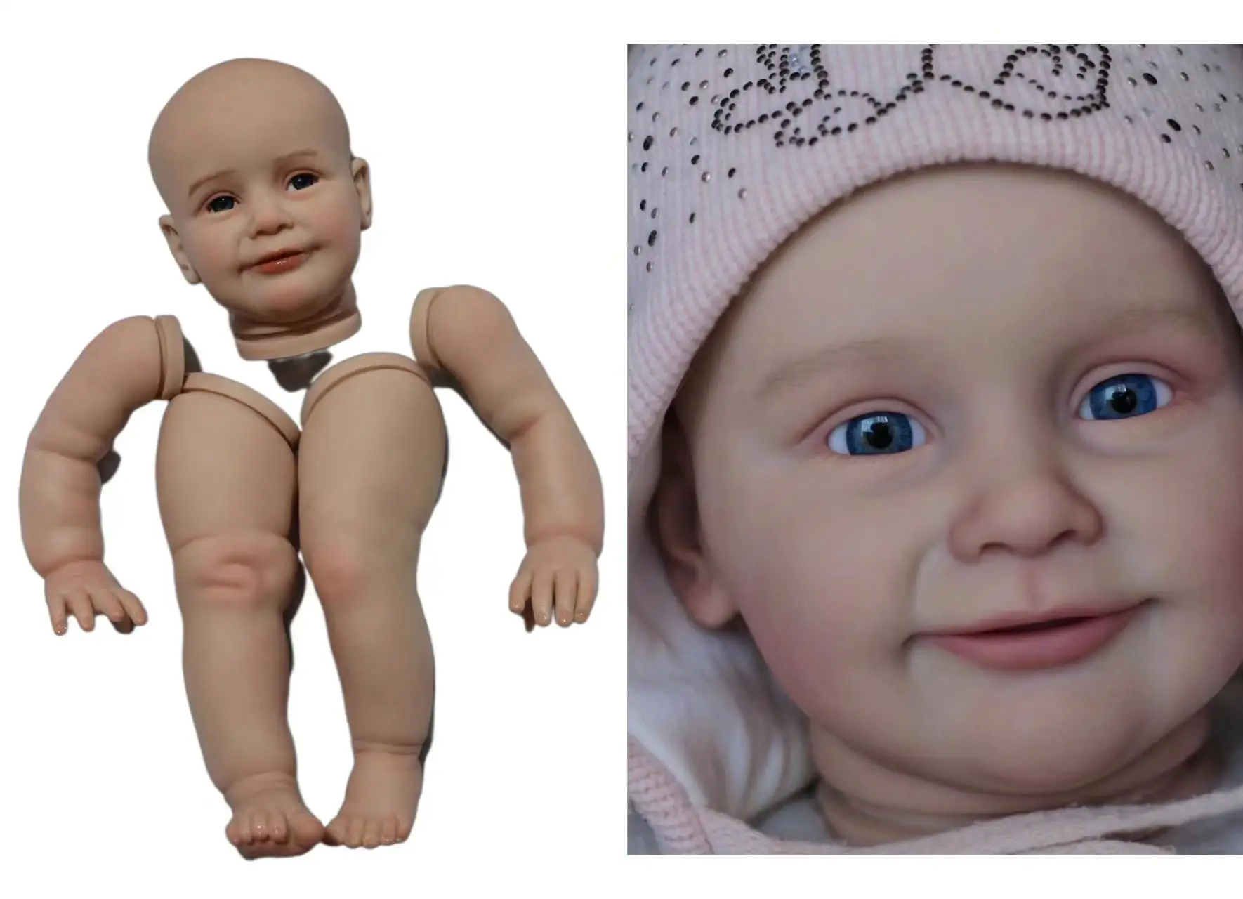 Fbbd 26inch Reborn Bbay Doll Zoe Painted Kit By Artist Handmade Art