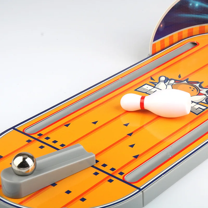 Children Mini Bowling Desktop Interactive Games Educational Toys Launch Pad Indoor Parent-Child Interaction Game Gift