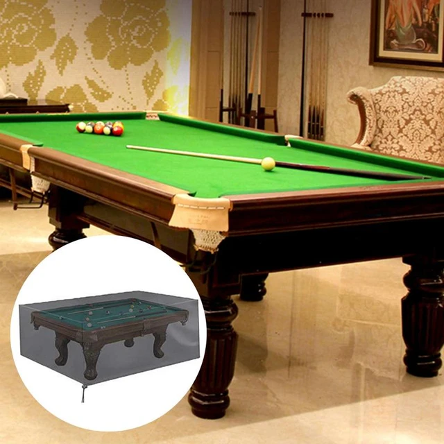 Couverture de table de billard, 7 8 9ft Couvertures de table de billard  avec cordon de serrage Couverture de table imperméable durable pour table  de billard / table rectangulaire (9 pi : 113 x 61 x 32