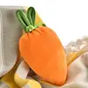 Easter Fabric Carrot Shaped Bag 10X Easter Goody Candy Drawstring Bags Easter Basket Stuffers Rabbit Ear Velvet Bags For Spring 4
