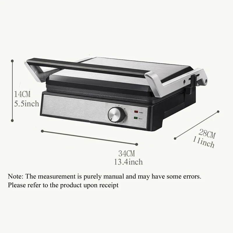 PBOBP Multifunctional Steak Machine Grilled Electric Frying Pan Household Fully Automatic Double-sided Sandwich Machine Burger 3