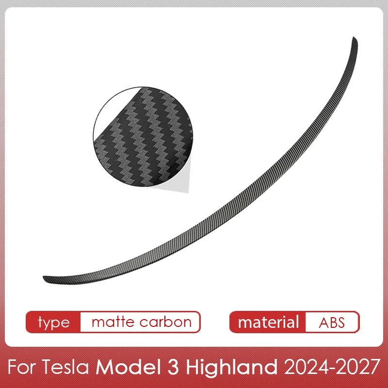 Spoiler for Tesla Model Y Juniper Accessories Spoilers Wings for Tesla Model 3 Highland Accessories 3/Y 2017-2027 ABS Material