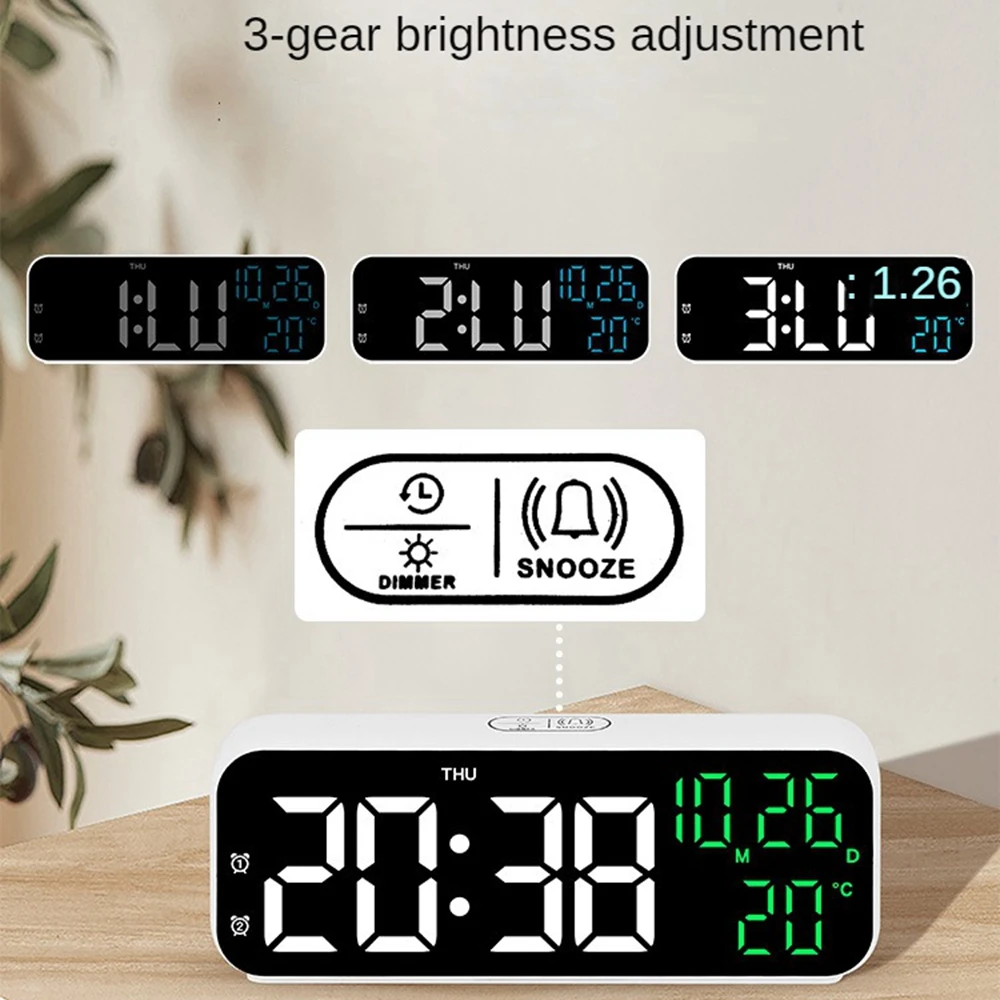 LED Digital Alarm Clock Display 3