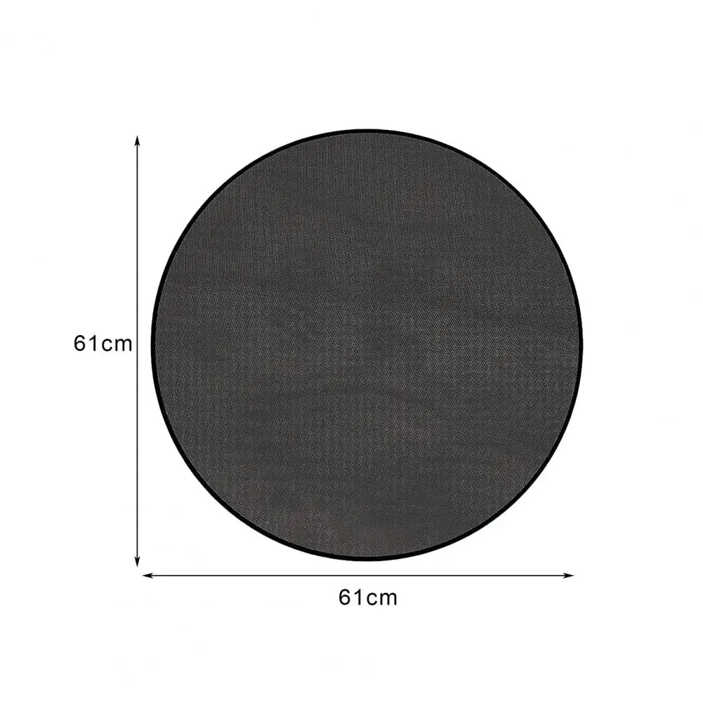 Fireproof Mat Outdoor Camping Round Grill Pad Oil-Proof Water-Resistant Reusable Wood Burning Fire-Pit Grill Mat Fire-Pit Campin 6