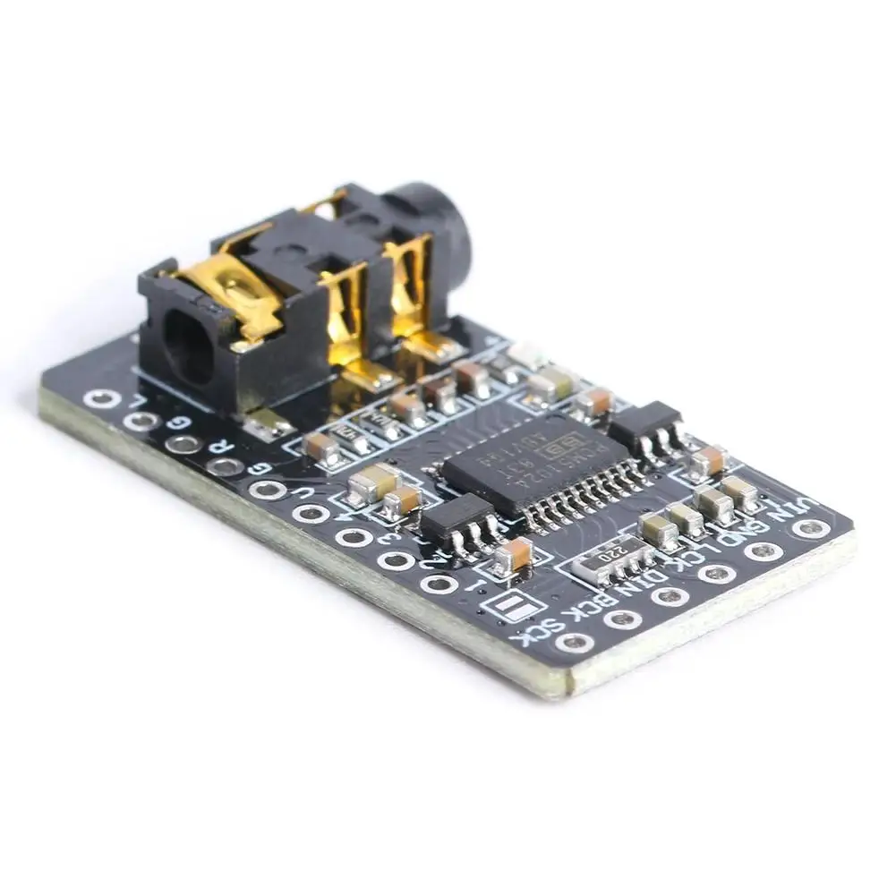 

PCM5102 DAC Decoder Rechargeable Portable Speaker 3.5mm Stereo AUX Jack I2S Interface Player PCM5102 Module for Raspberry Pi