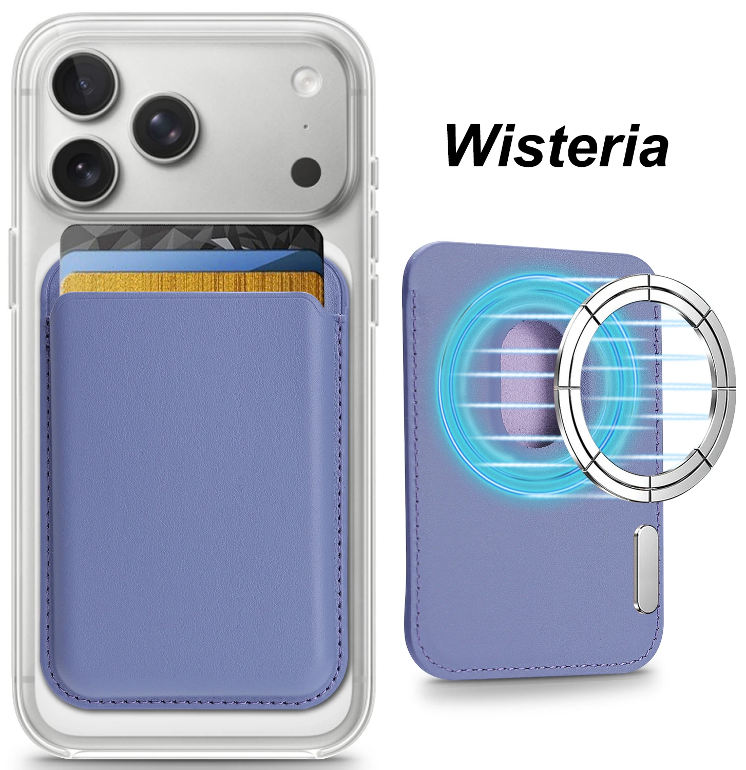Magnetic Multi-Color Card Holder with Comfortable Grip