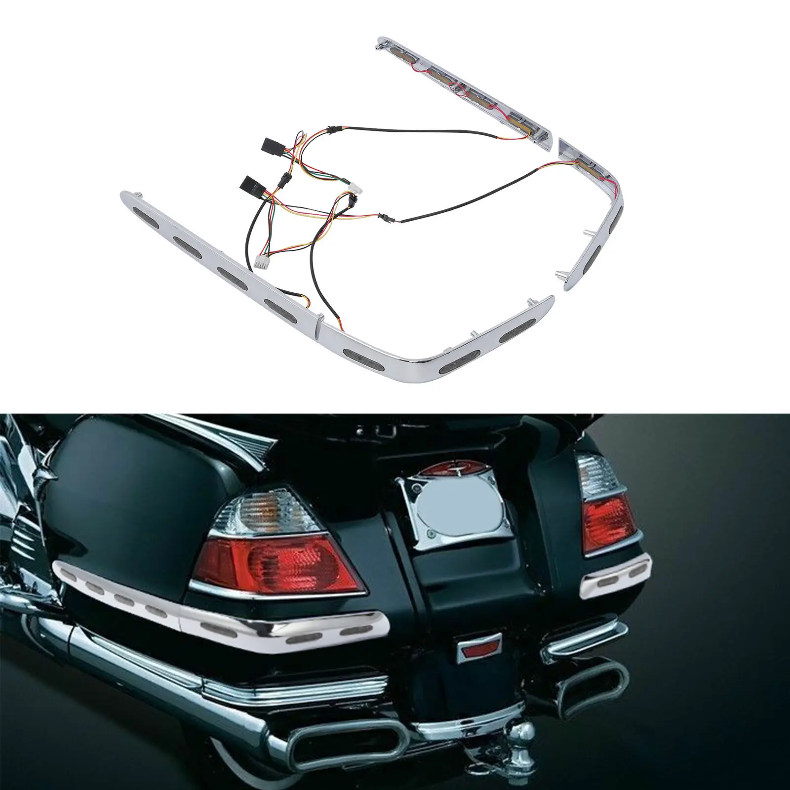 Saddlebag Trims LED Lights for Honda Goldwing 1800 GL1800 2001-2011 motorcycle led lights,motorcycle accessories