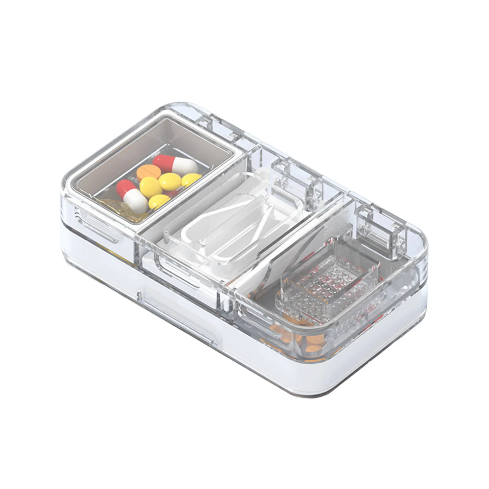 for Pantry Storage Dispenser Grinder Portable Dispenser One Two Containers for Organizing Bathroom