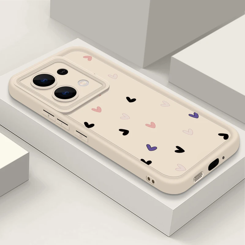 Chic Love Heart Pattern Silicone Phone Case