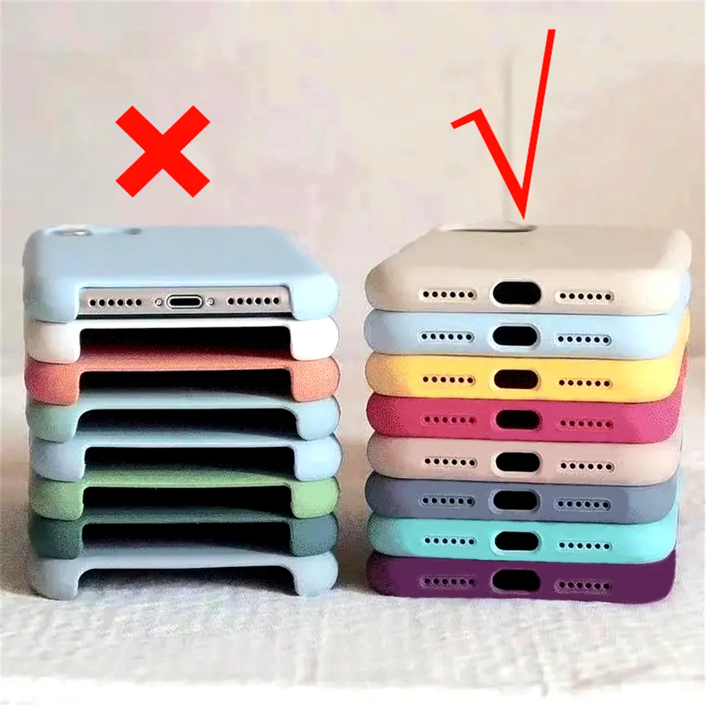 애플 아이폰용 럭셔리 오리지널 실리콘 케이스, 아이폰 11, 12, 13, 14 프로 맥스, 공식 케이스, 14 플러스, 12 미니, 13 프로 커버