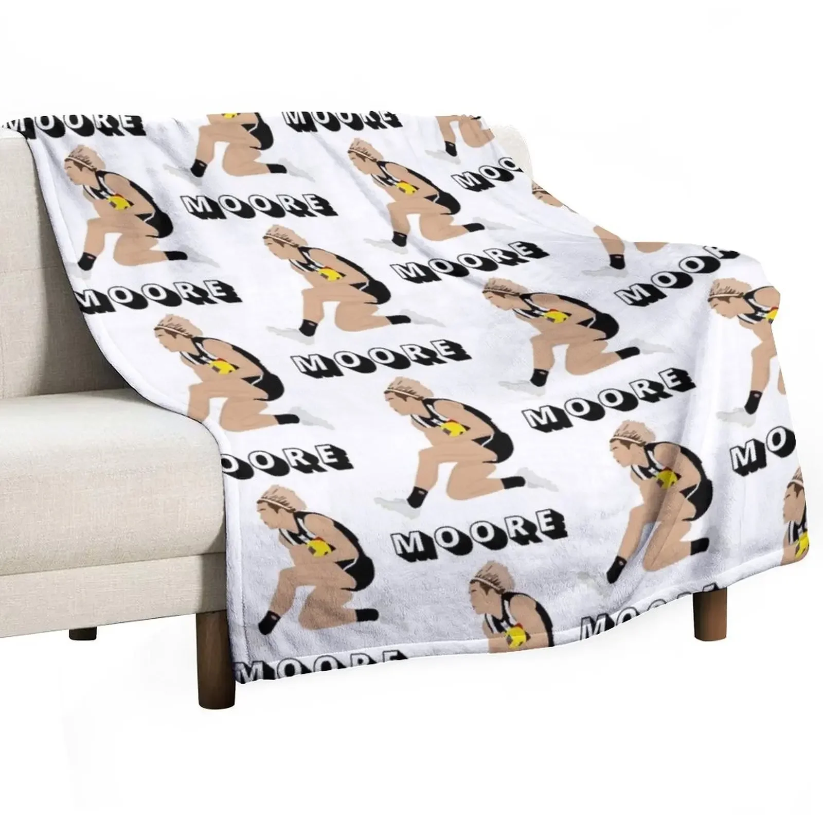 

Darcy Moore Collingwood Throw Blanket Bed linens Shaggy Beautifuls Blankets