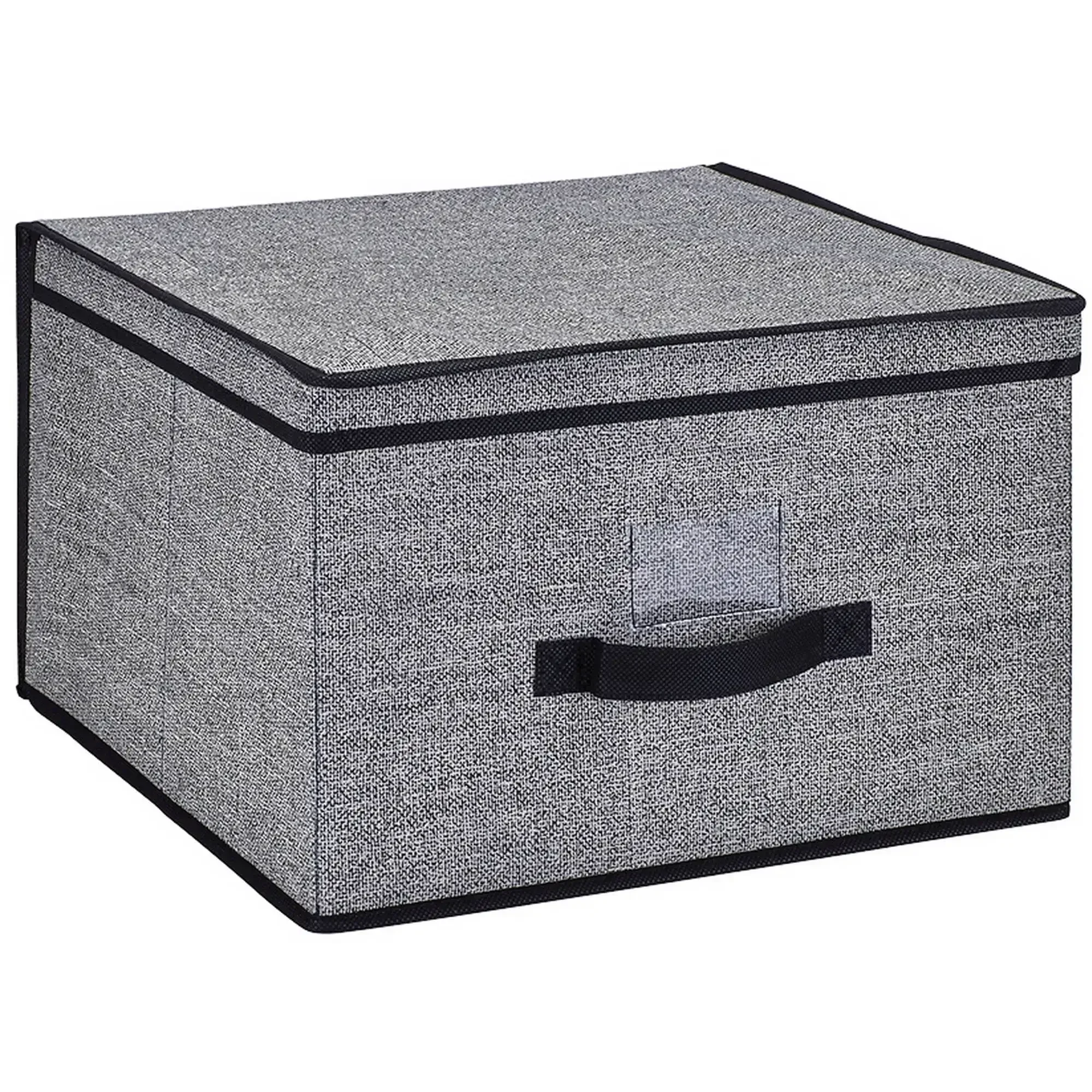 

g 11.22 Gallon Jumbo Fabric Storage Boxes, Black Storage Box Organizer Box