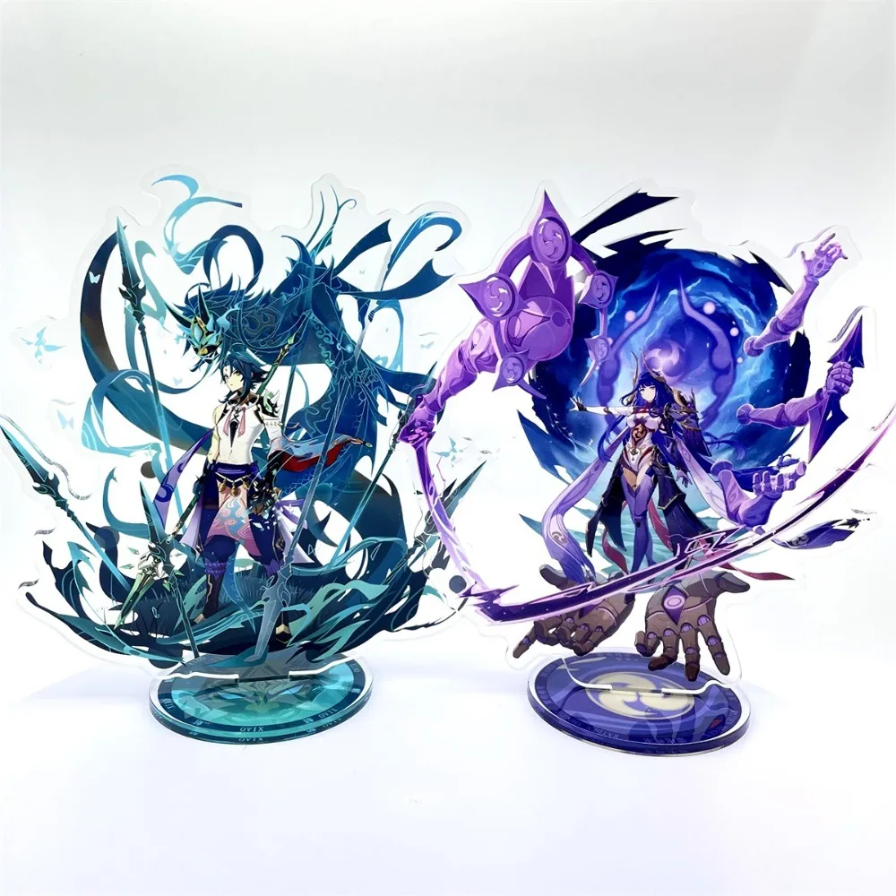 

Genshin Impact Game Anime Surrounding 15cm Mandrill Bell Leaving Thunderbolt General Naxida Acrylic Standing Card Decoration