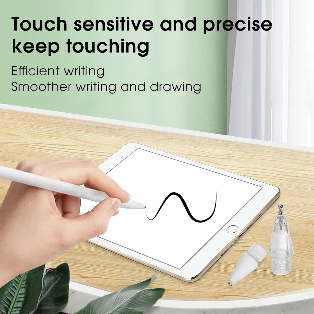 Replacement Tips Spare Control Pen Nibs Plastic Metal Tip Stylus Nib Replacement Pencil Tips for Apple Pencil 1/2 iPencil Pro