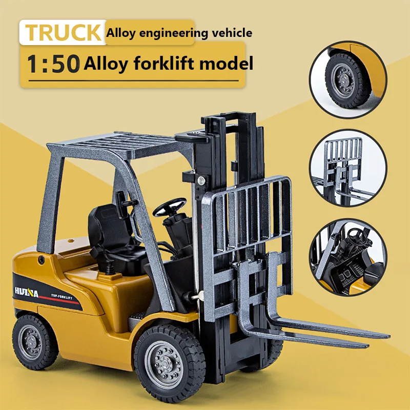 

Metal Diecast Toy Vehicles Alloy Toy Car Toy Model 1:50 Roller Dump Truck Forklift Truck Vehicles Forklift Toy Set