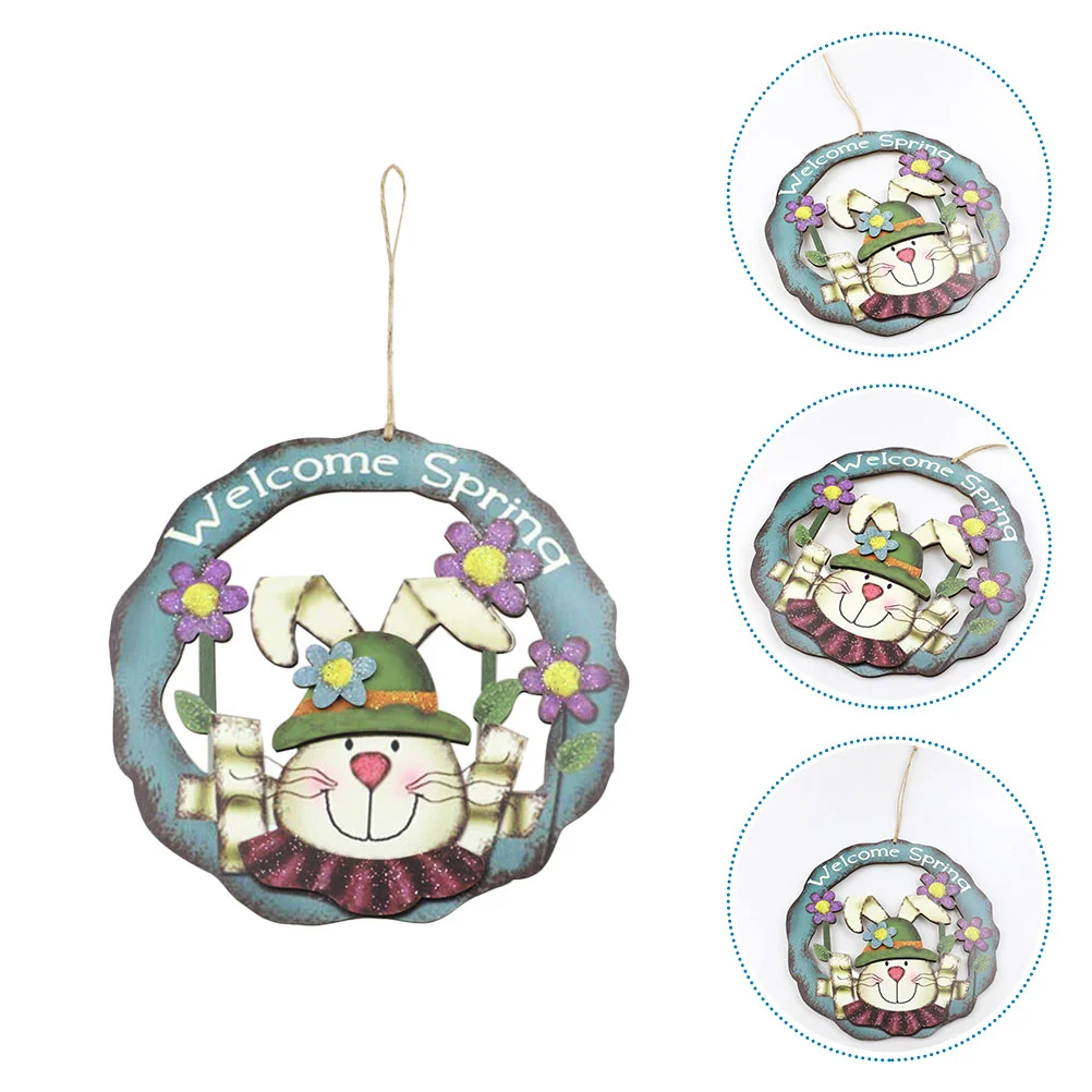 

Adorable Easter Bunny Wreath Easter Hanging Bunny Decoration Hanging Pendant