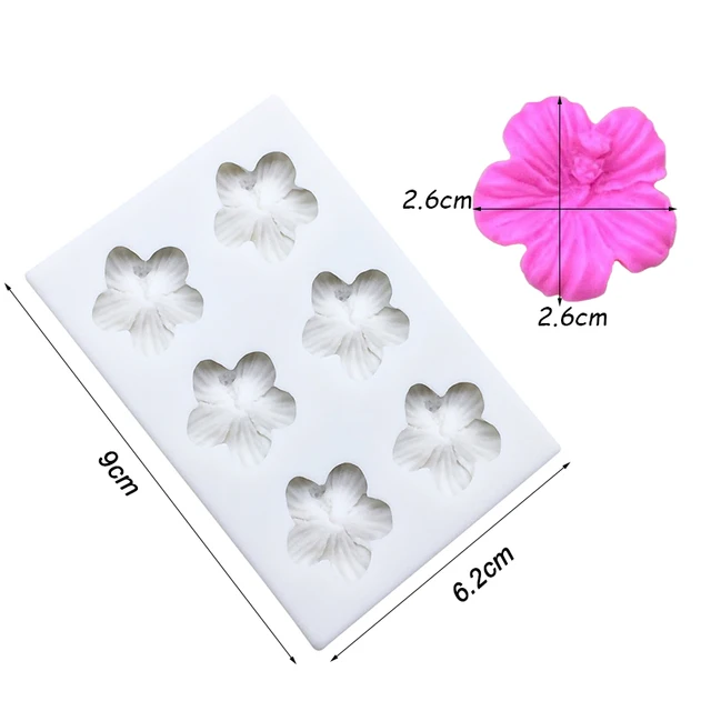 Mini Flower Silicone Cake Fondant Resin Molds Roses Flower Mold Daisy Flower  Molds Small Flower Molds Jewelry Art Tools JEF