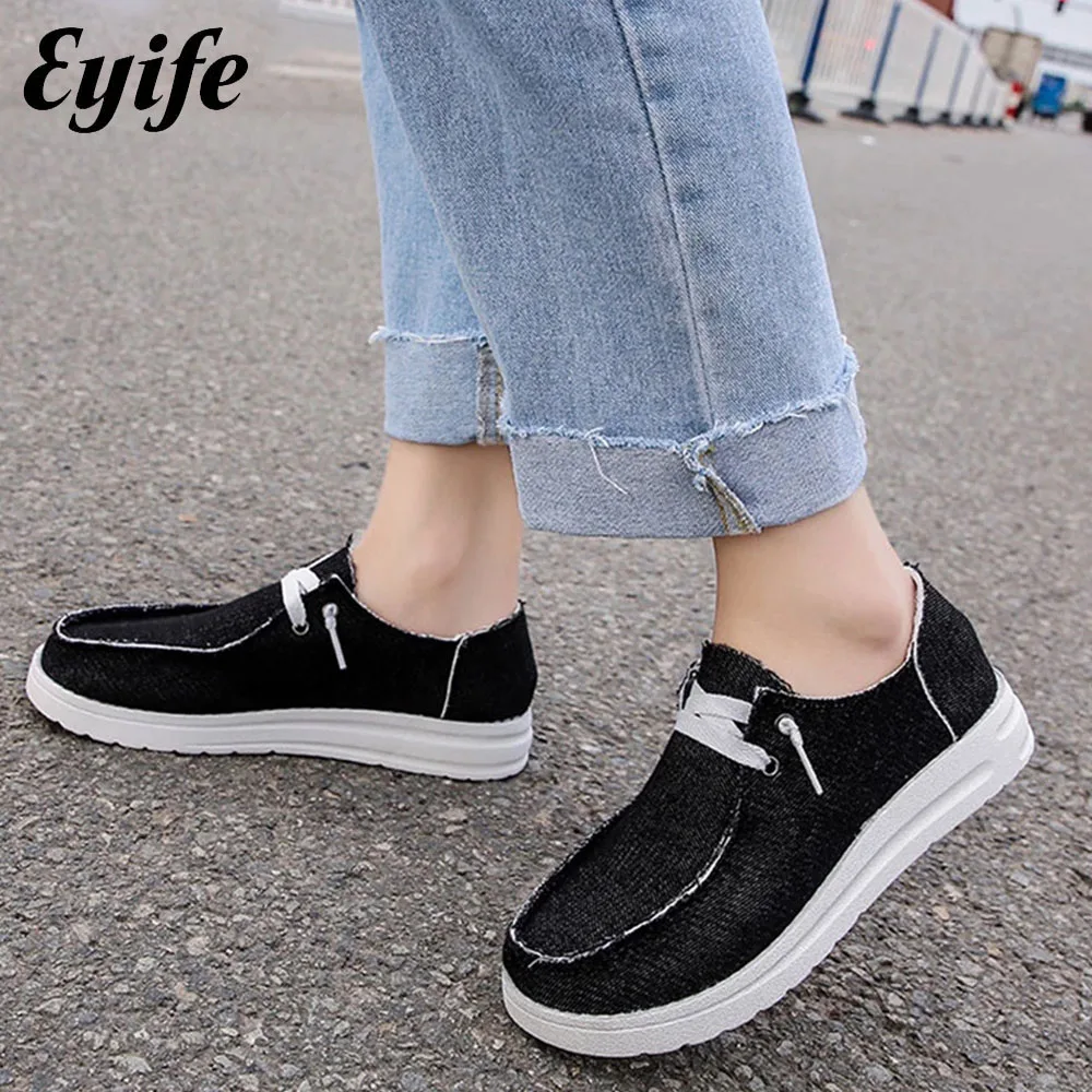 

Large-Sized Flats Women 2023 All Seasons Daily Ladies Lace Up Comfy Casual Loafers Home Outdoor Walking Running Sport Sneakers
