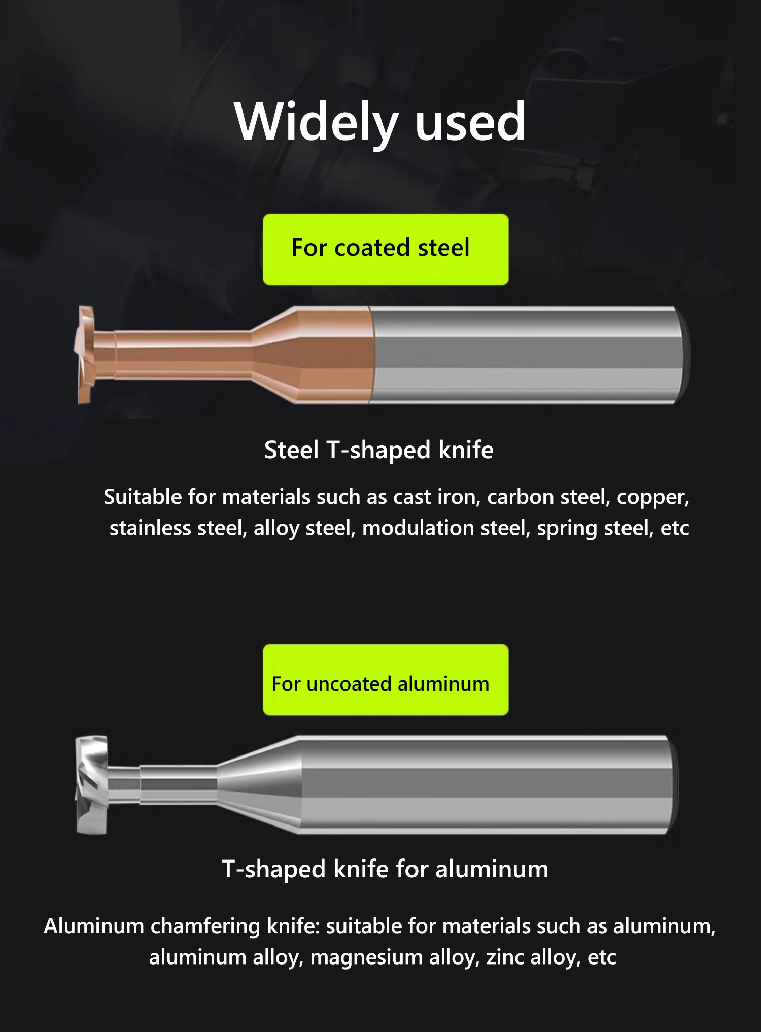 HRC60 Hartmetall T-Nut-Fräser Wolfram CNC-Werkzeug Metall Al Stahl Kupfer Bearbeitung 4 6 mm 8 mm 10 mm 12 Rillen T-Typ-Schaftfräser – Detail 4