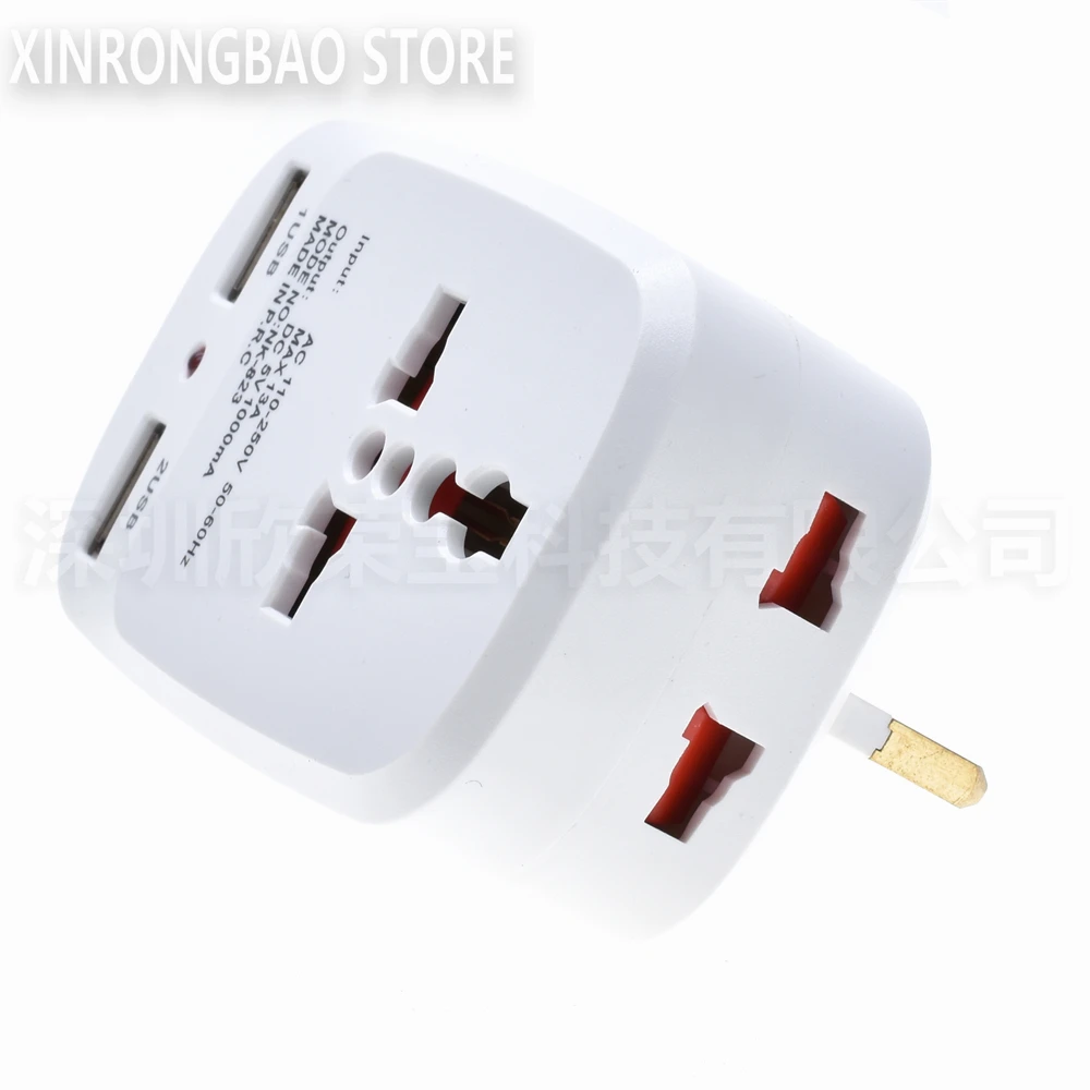 USB Plug Adapter - 3 Pin Charger Plug Socket UK Power Adapter