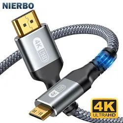 NIERBO Ultra HD 4K High-Speed Braided HDMI Cable, Bi-Directional - 2m