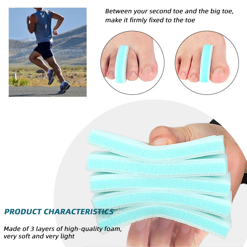 14pieces=7pairs Toe Separators Foam Sponge Spacer Overlapping Hammer Corns Prevent Friction Corrector Pain Relief Foot Care