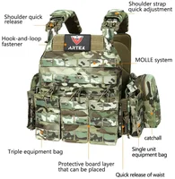 Outdoor 1000D Plate Carrier Quick Release 6094K Tactical Vest Detachable Hunting Protective Adjustable Molle Airsoft Combat Vest 2