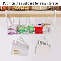 02DC ตู้แขวนภายใต้ชั้นวางของตู้เหล็กตู้เสื้อผ้าโต๊ะแขวนตะกร้าตาข่ายลวดตู้หนังสือชั้นวาง Rack 4