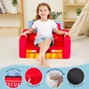 Kids Sofas Children's Sofa Bed Baby's Upholstered Couch Sleepover Chair Flipout Open Recliner 6