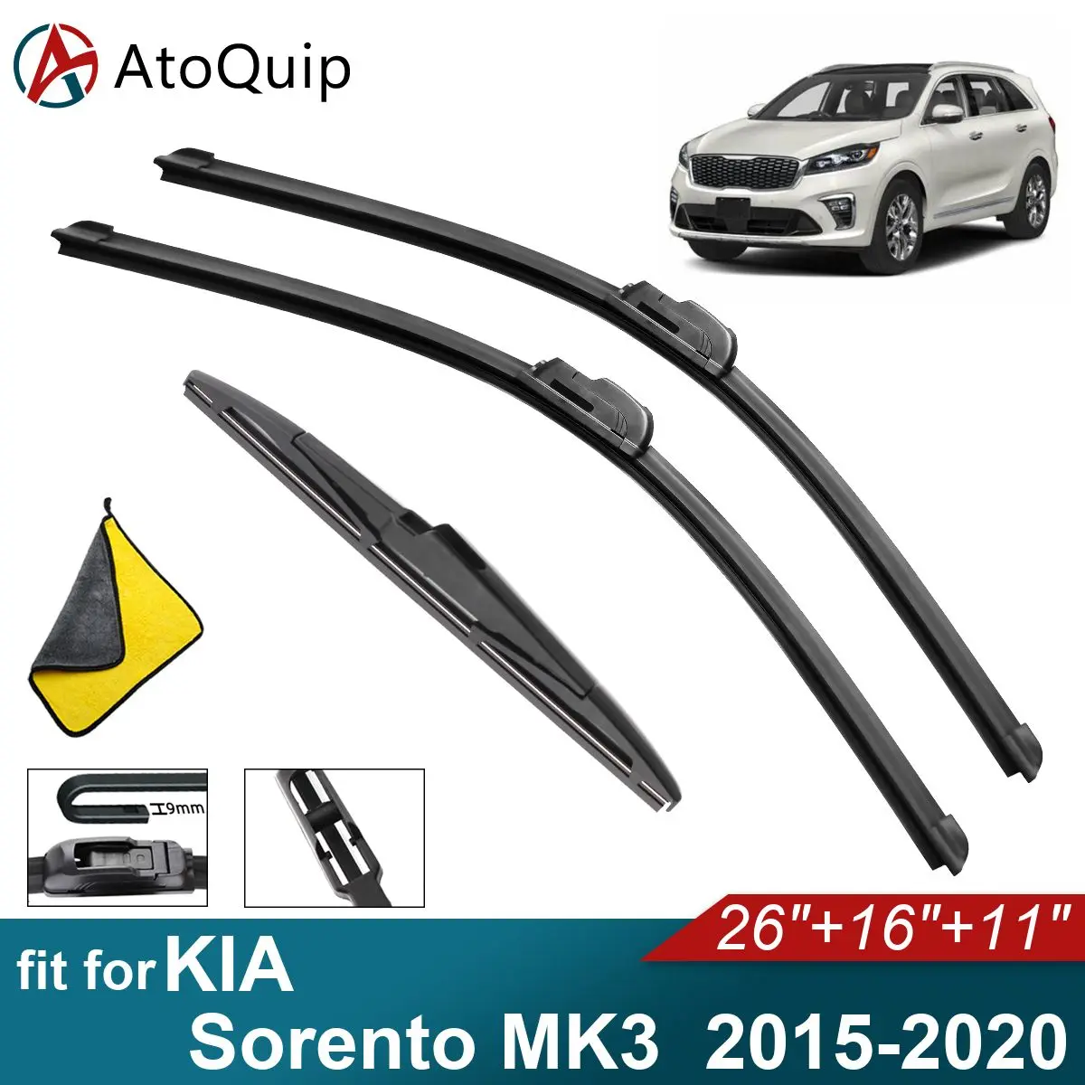 

Задние щетки стеклоочистителя для KIA Sorento MK3