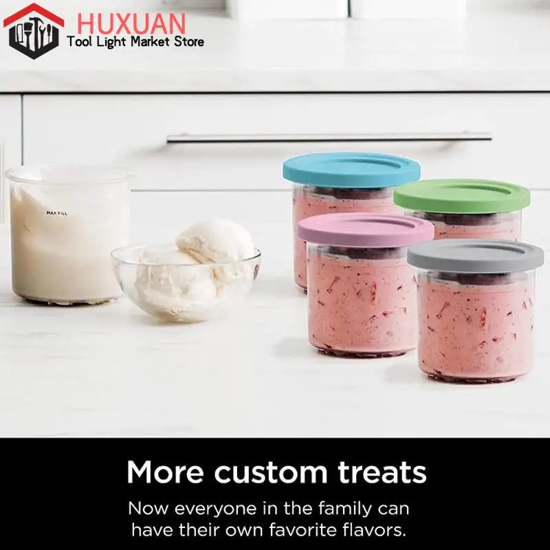 1PC Ice Cream Pints Cup For NINJA- CREAMI Ice Cream Maker Cups