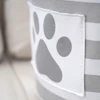 Striped Claw Round Dog Pet Toy Basket Clothes Storage Box with Handle Pet Supplies 5