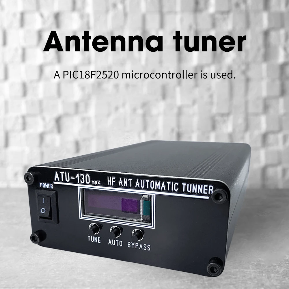 ATU-130 MAX 라디오 자동 안테나 튜너 박스, ATU-100 ATU100 업데이트 버전, 1.8-50MHz, 200W