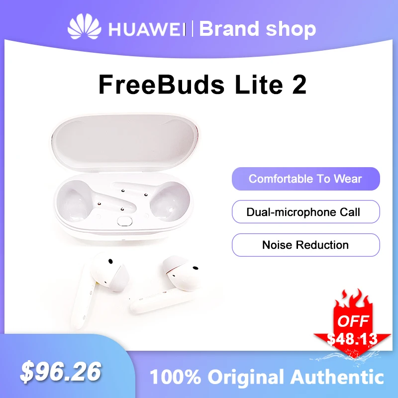 Huawei Freebuds Lite 2 Auricolare Bluetooth Riduzione Del Rumore Cuffie Wireless In-Ear Dual-Microphone Call Cuffie Sportive