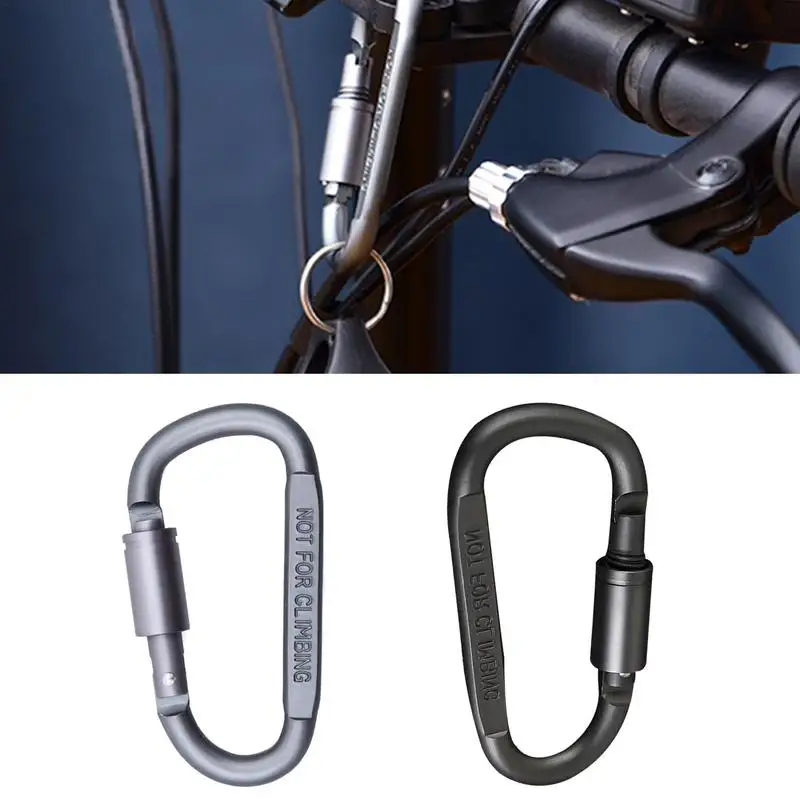 

1PCS Strong Magnetic Carabiner Keychain Camping Snap Clip D Type Lock Buckle Outdoor Tent Canopy Hanging Buckle Hook Clasps