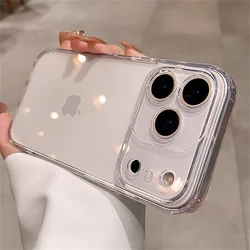 Ultimate Transparent Phone Case with Lens Protector and Shockproof Bumper Cover - iPhone 15 Plus (Transparent)