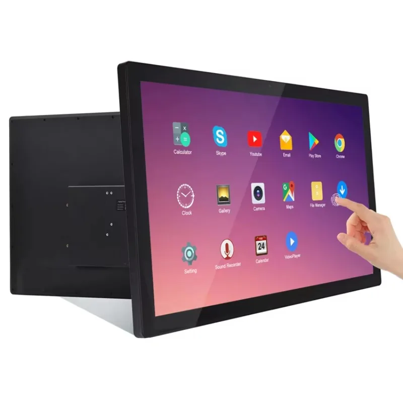 21.5 24 27인치 벽걸이형 디지털 사이니지 디스플레이 터치스크린 RK3588 8GB 램 128GB 롬 2.4GHz 옥타 코어 프로세서 안드로이드 태블릿
