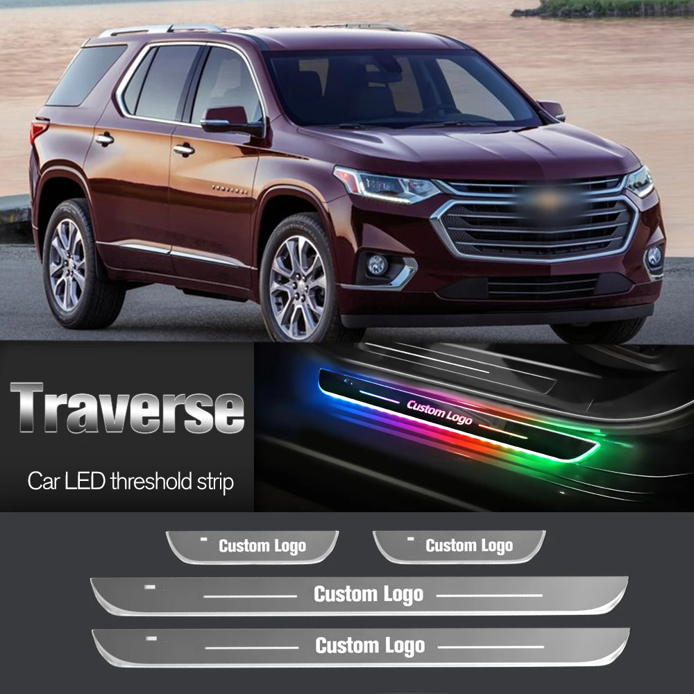 

Car Door Sill Light For Chevrolet Traverse 2009-2022 2011 2012 2013 Customized Logo LED Welcome Threshold Pedal Lamp Accessories