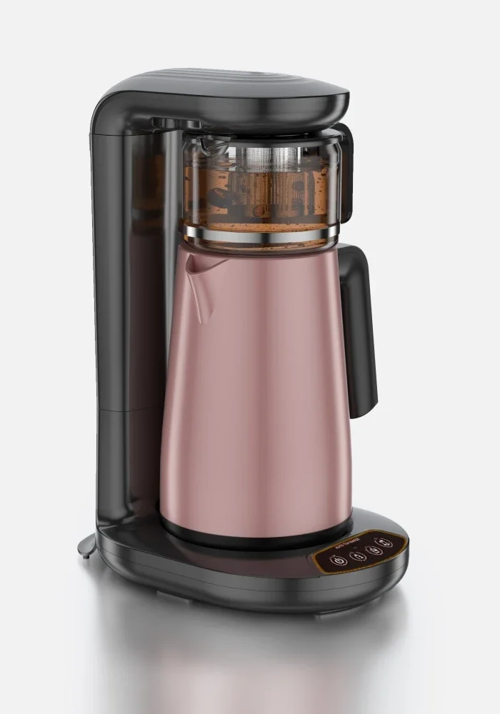 220V Automatic add Water Filter Coffee Hot Milk Tea Maker Smart Samovar 1.8L Electric Kettle Keep Warm 1L Glass Cup 1800w+600w